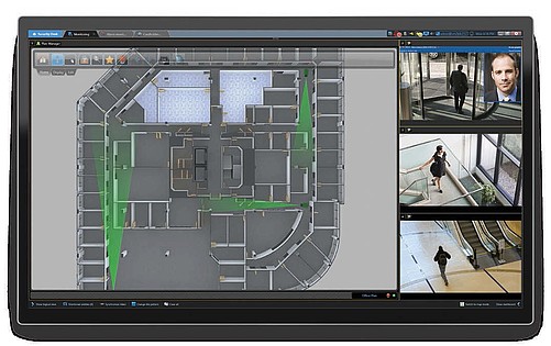 Přehledné prostředí program Genetec Security Center Omnicast