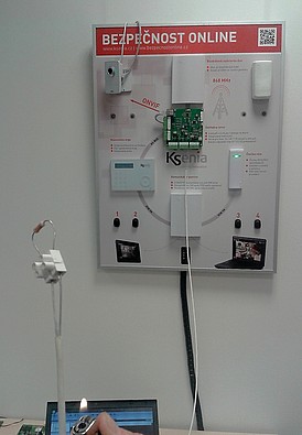 Propojení systému Ksenia a teplotního kabelu Protectowire