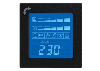 UPS jednoduše nastavíte na LCD displeji