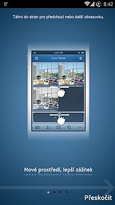 Mobilní klient DINOX obsahuje přehledného průvodce aplikací