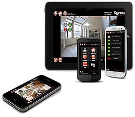 Systém Ksenia na mobilních zařízeních