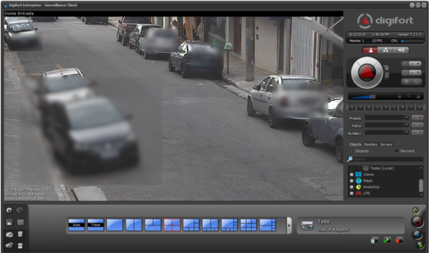 Maskování privátních zón v software Digifort