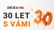 ABBAS slaví 30 let a odměňuje zákazníky. I pro vás máme dárek 3 000 Kč